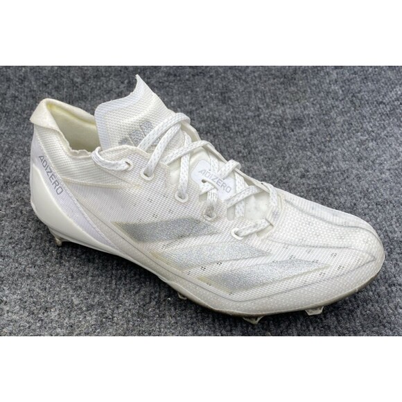 adidas Adizero Electric Football Cleats Men 7.5 White Silver Metallic IE4374 main image 12
